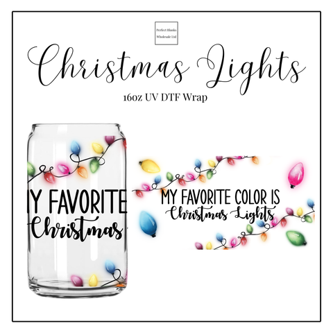Christmas Lights 16oz UVDTF
