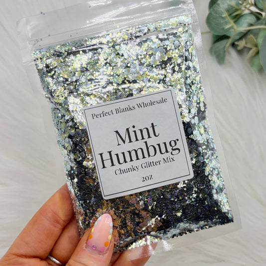 Mint Humbug - Chunky Glitter Mix