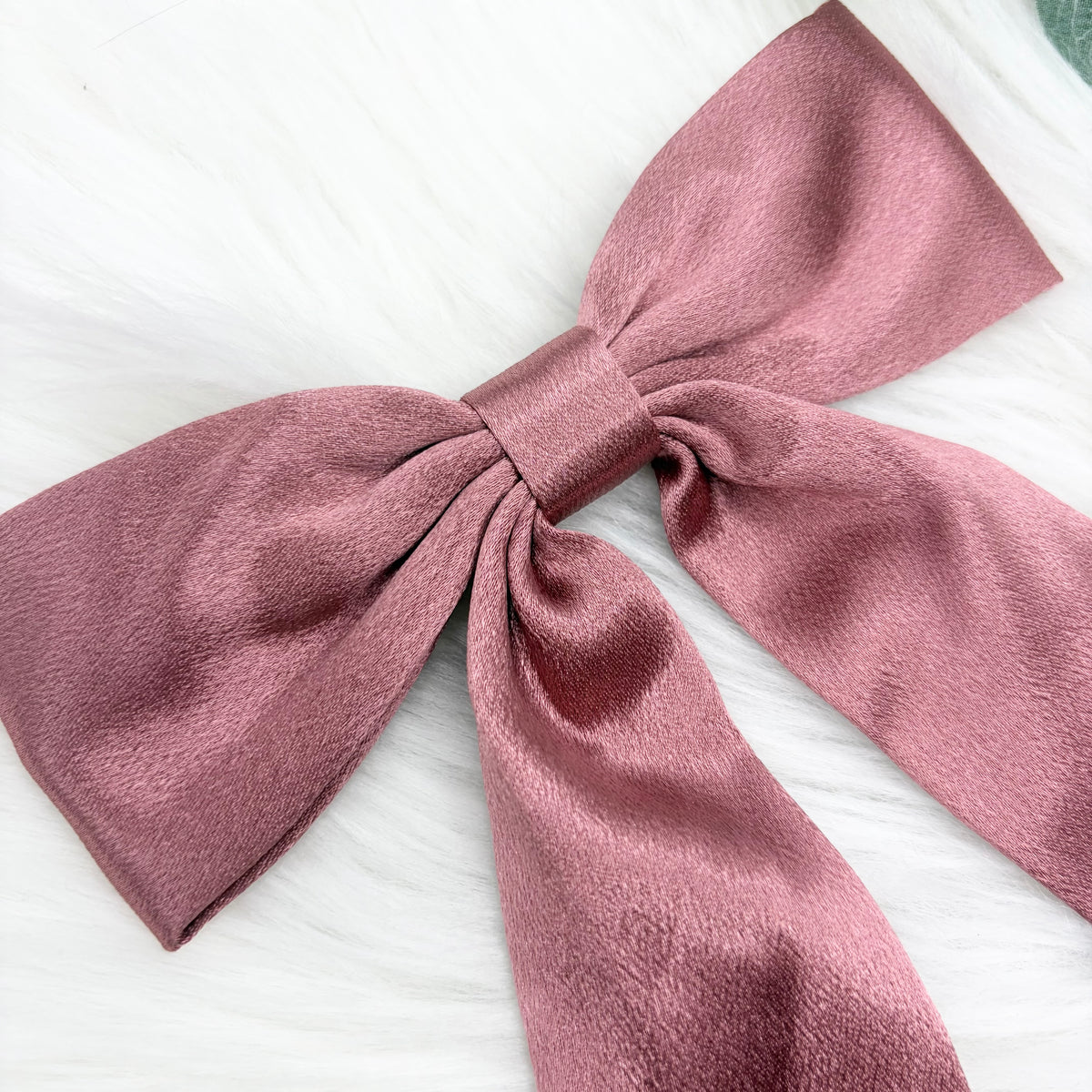 Satin Long Tail Hair Bows