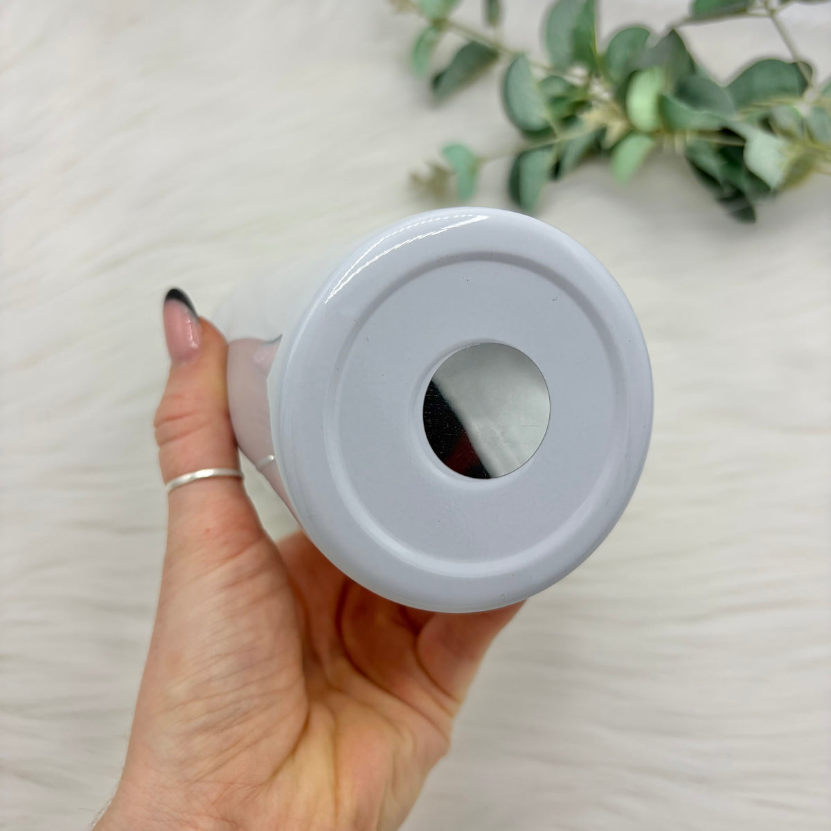 12oz Sublimation Straight Skinny Tumbler - White