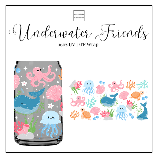 Underwater Friends 16oz UVDTF