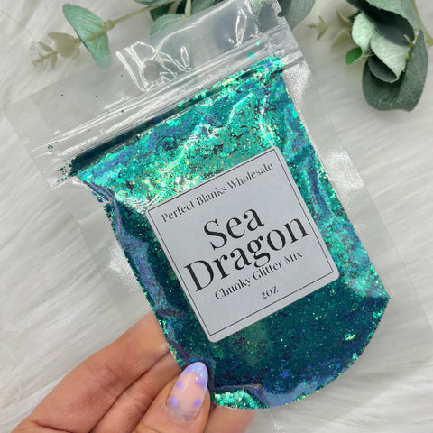 Sea Dragon - Chunky Glitter Mix