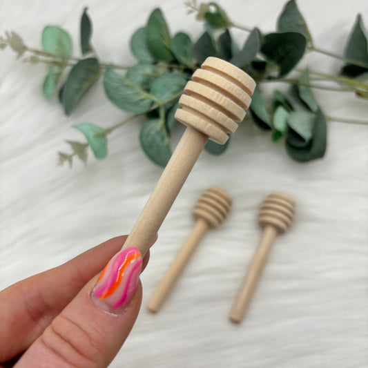 Mini Wooden Honey Spoon Cabochon