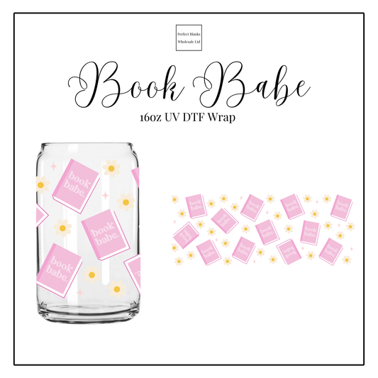 Book Babe 16oz UV DTF