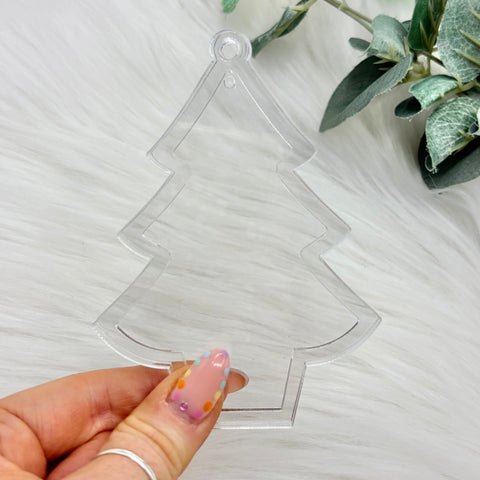 Christmas Tree Acrylic Snowglobe Christmas Decoration