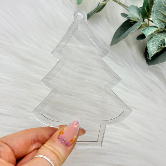 Christmas Tree Acrylic Snowglobe Christmas Decoration