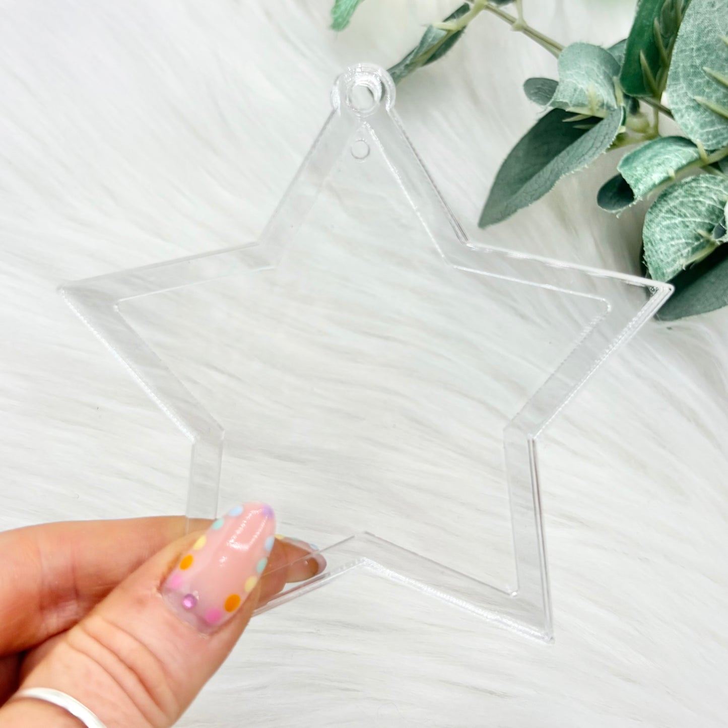 Star Acrylic Snowglobe Christmas Decoration