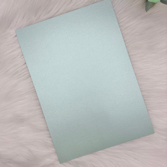Sage Green A4 Pearl Finish Cardstock | 300GSM