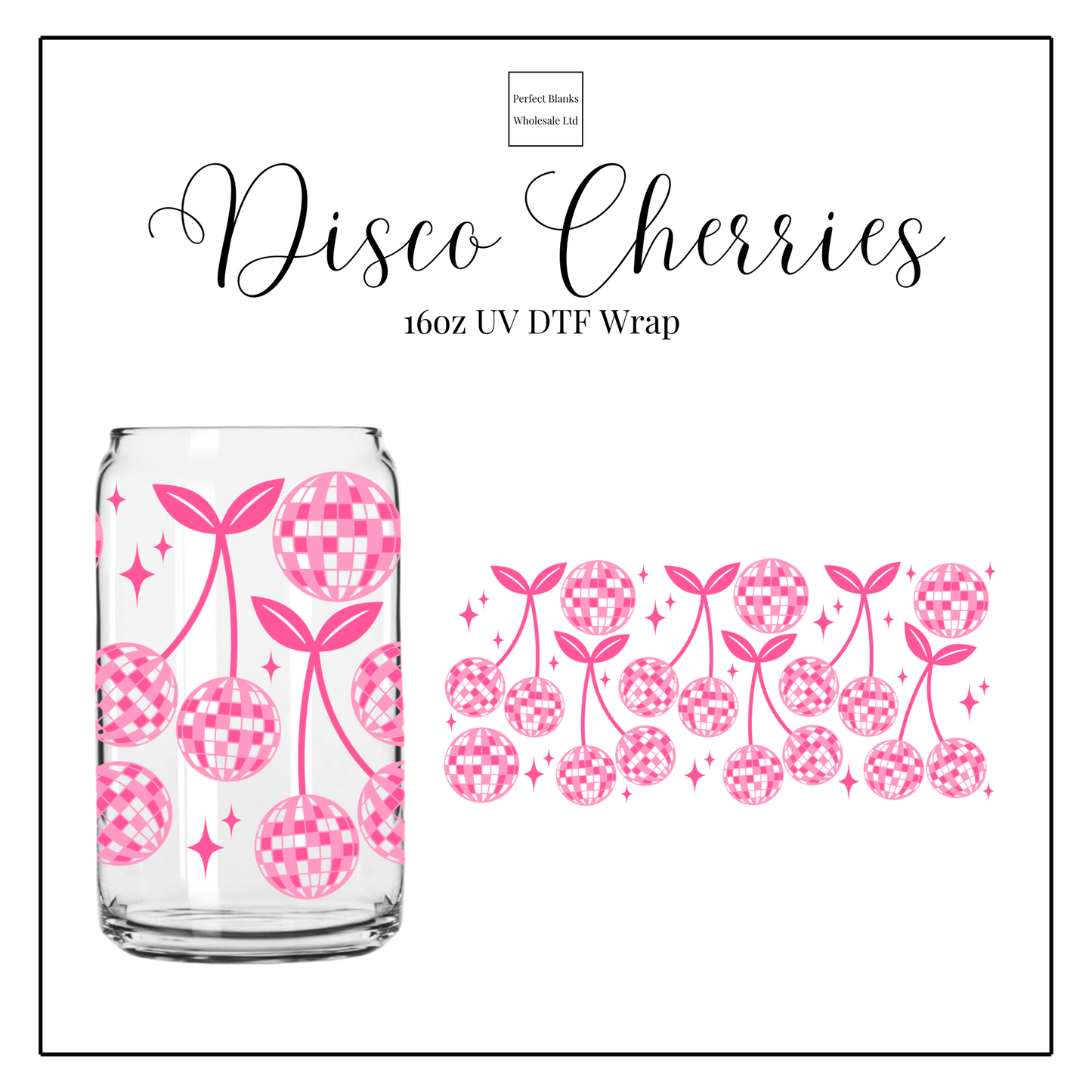 Disco Cherries 16oz UV DTF