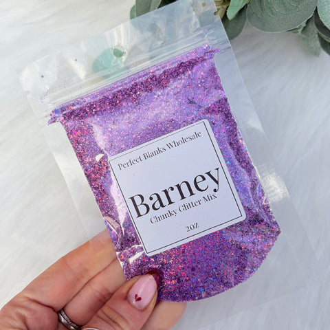 Barney - Chunky Glitter Mix
