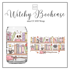 Witchy Bookcase 16oz UVDTF