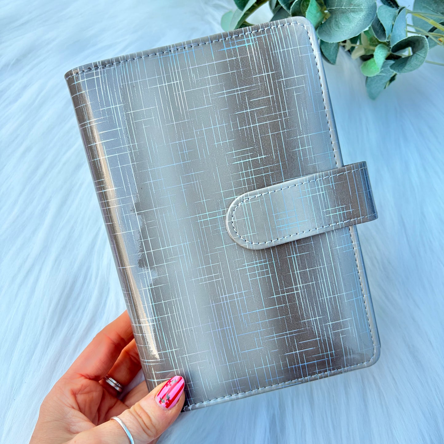 A6 Grey Ombre Holographic Budget Binder / Organiser