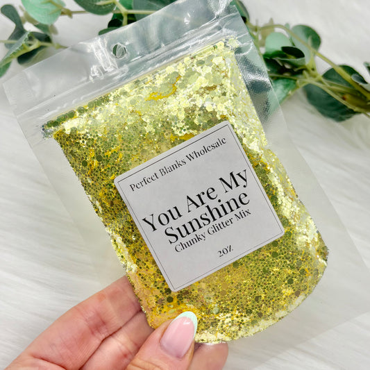 You Are My Sunshine - Chunky Glitter Mix