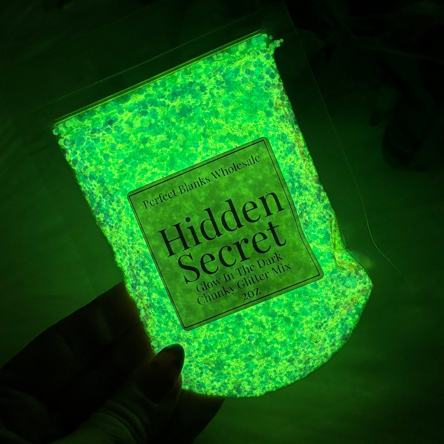 Hidden Secret - Chunky Glow In The Dark Glitter