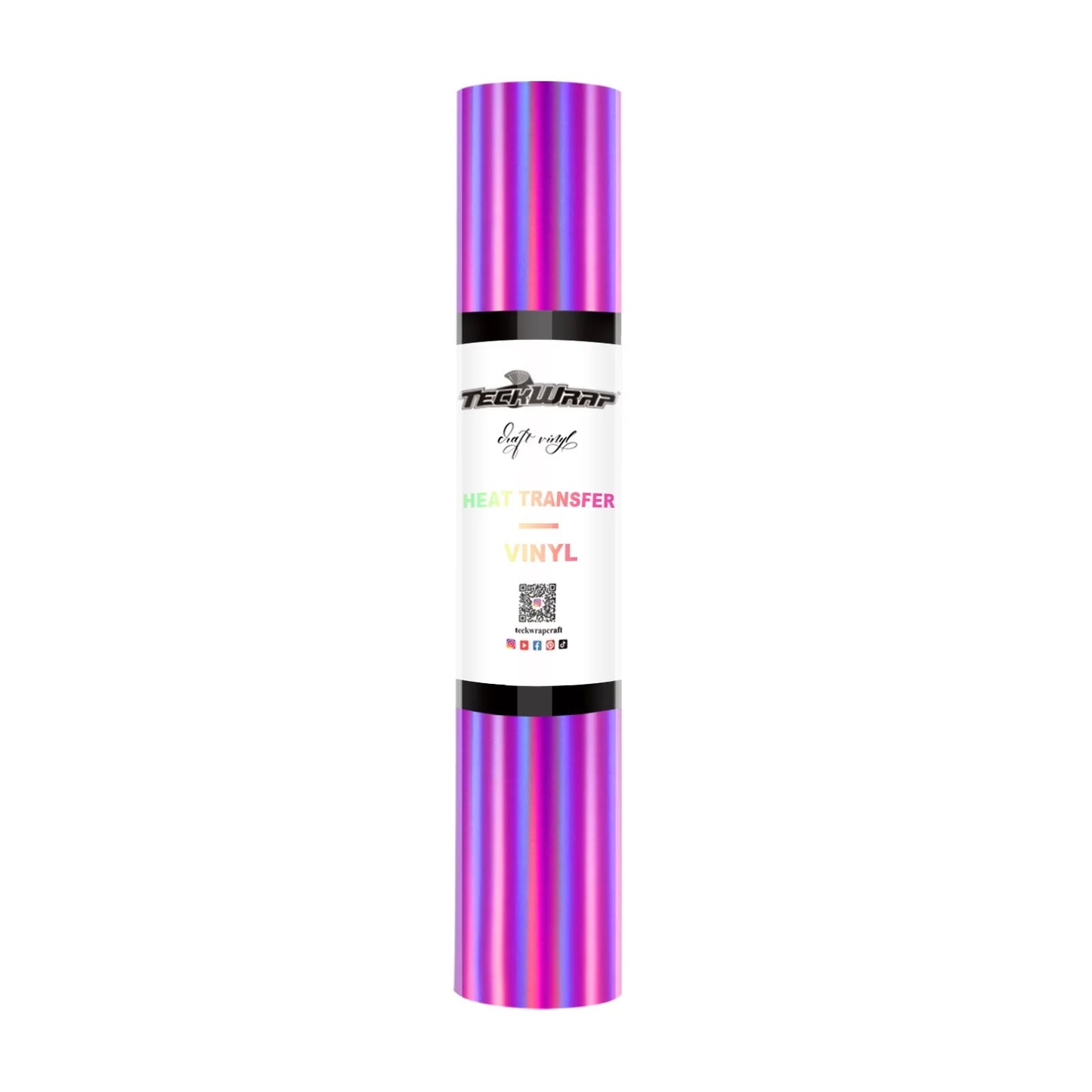 Teckwrap Purple Pink Soft Holographic HTV - 5ft