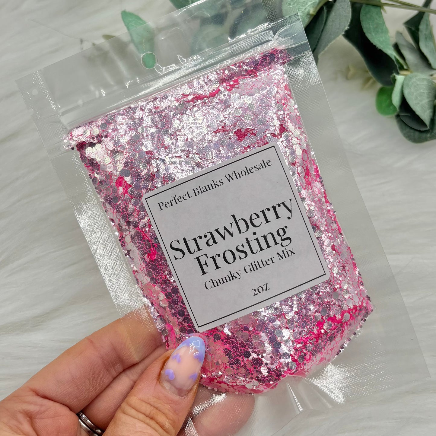 Strawberry Frosting - Chunky Glitter