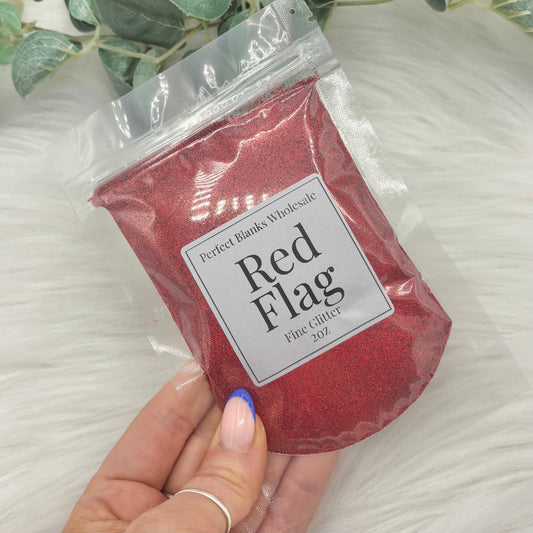 Red Flag - Fine Glitter