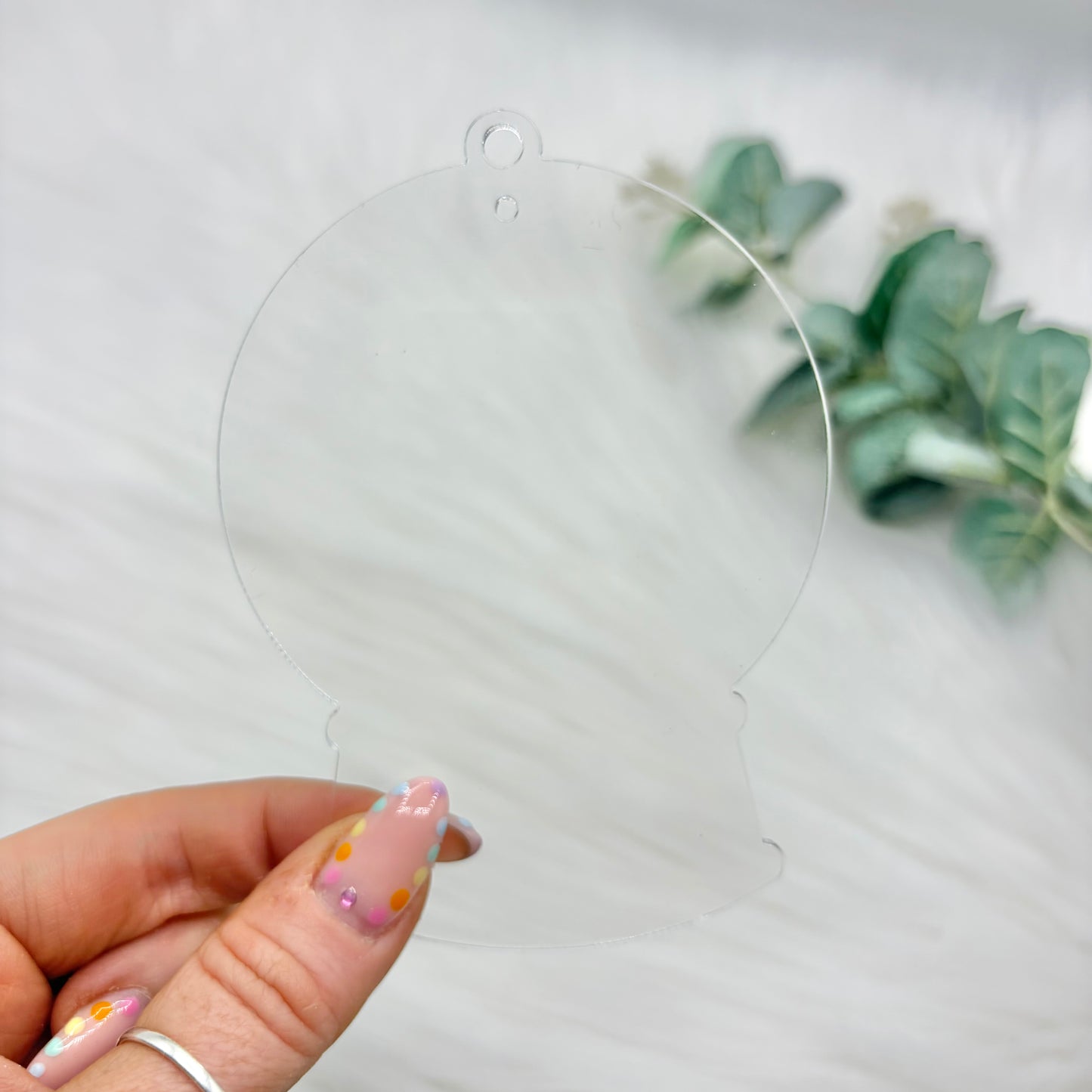 Snowglobe Acrylic Snowglobe Christmas Decoration - Clear