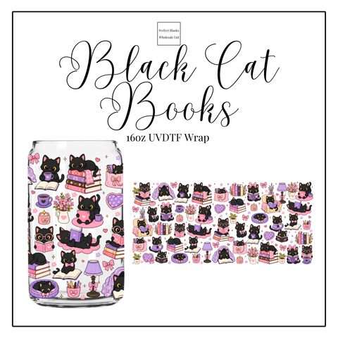 Black Cat Books 16oz UVDTF