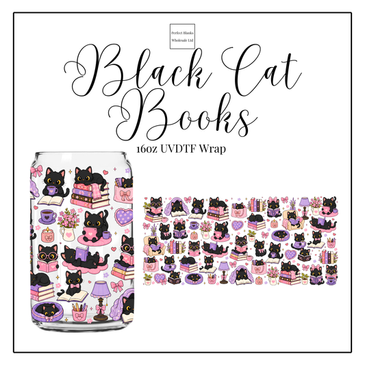 Black Cat Books 16oz UVDTF