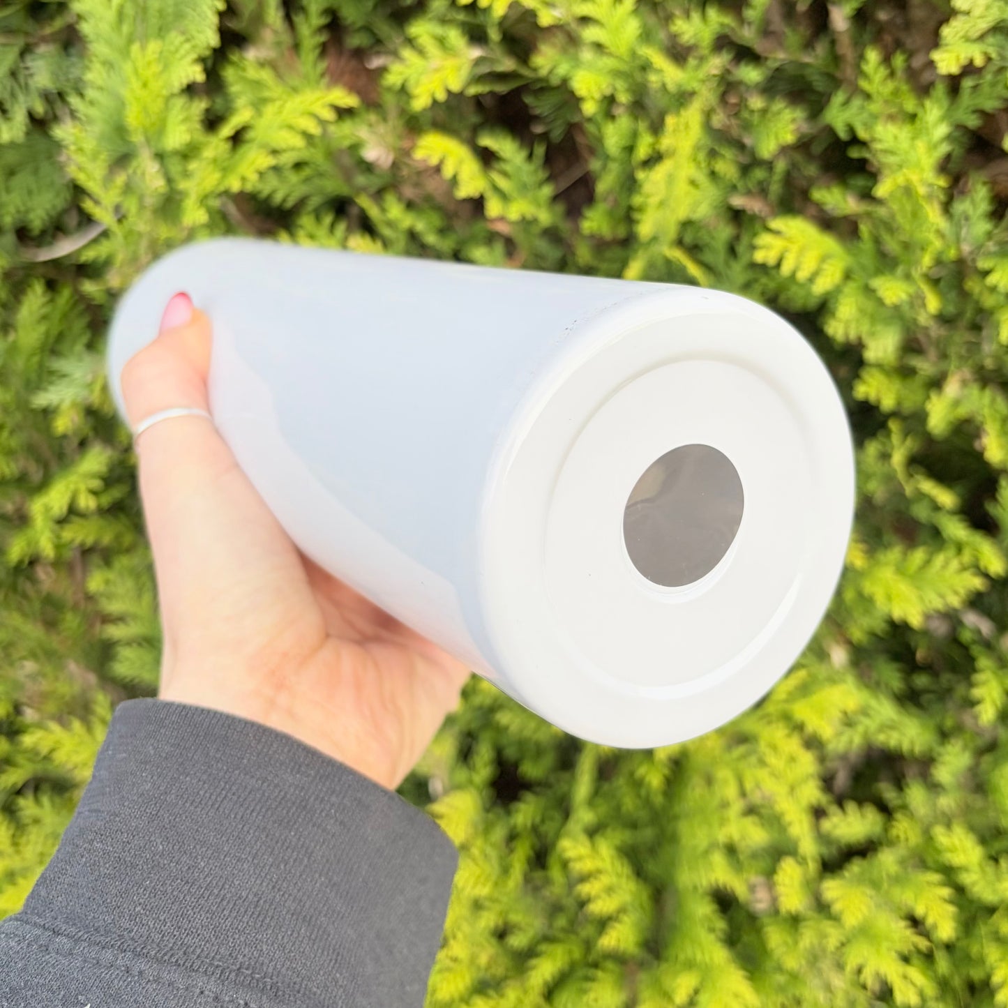 30oz Sublimation Straight Skinny Tumbler - White