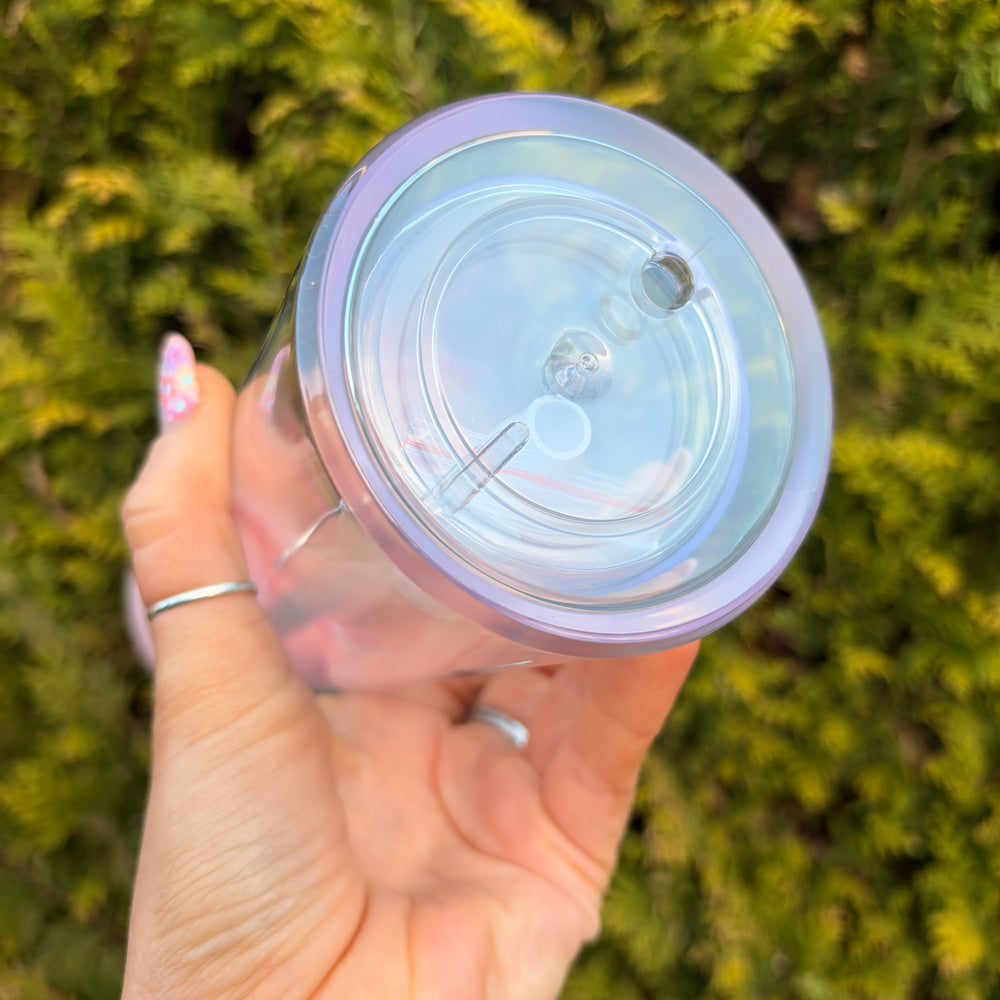 Flip Lid 20oz Double Walled Pre Drilled Tumbler