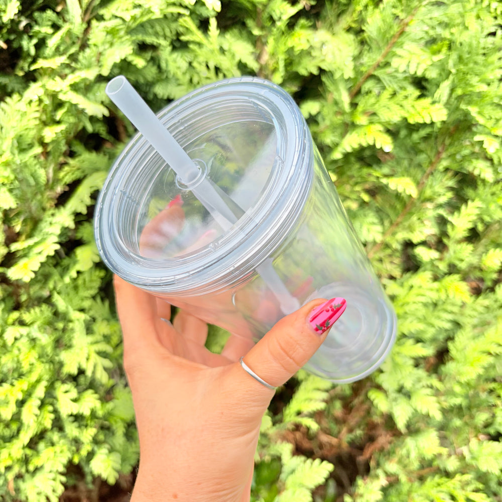 16oz Acrylic Double Walled Snowglobe - Suitable For Snowglobes