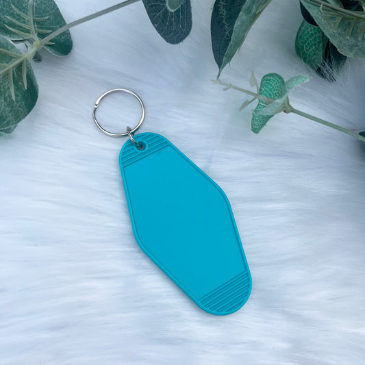 Teal Motel Keyring - No. 25