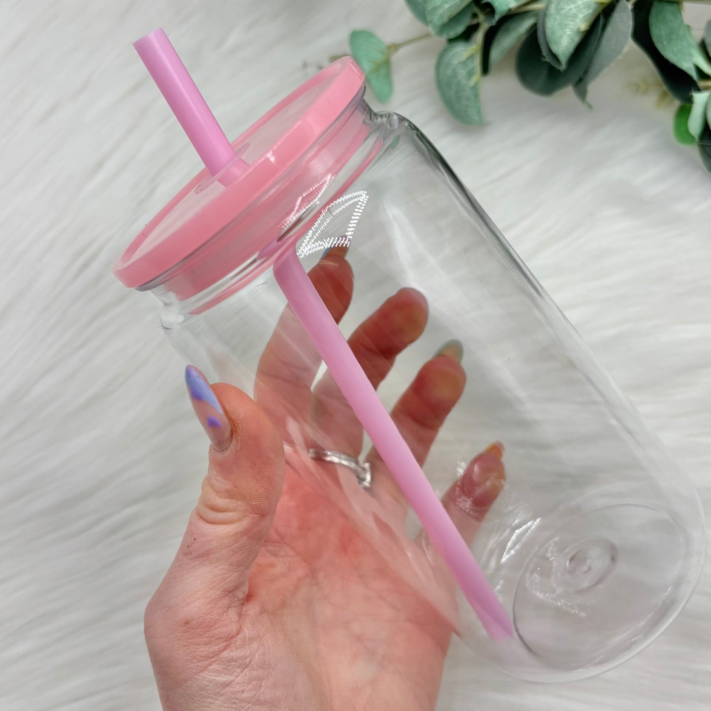 16oz Plastic Libby Can with Coloured Lid