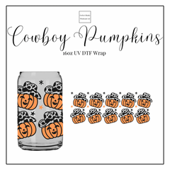 Cowboy Pumpkins 16oz UVDTF