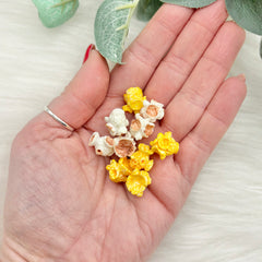 Mini Popcorn Cabochons - 10 Pack