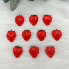 Cute Strawberries - 10 Pack of Cabochons