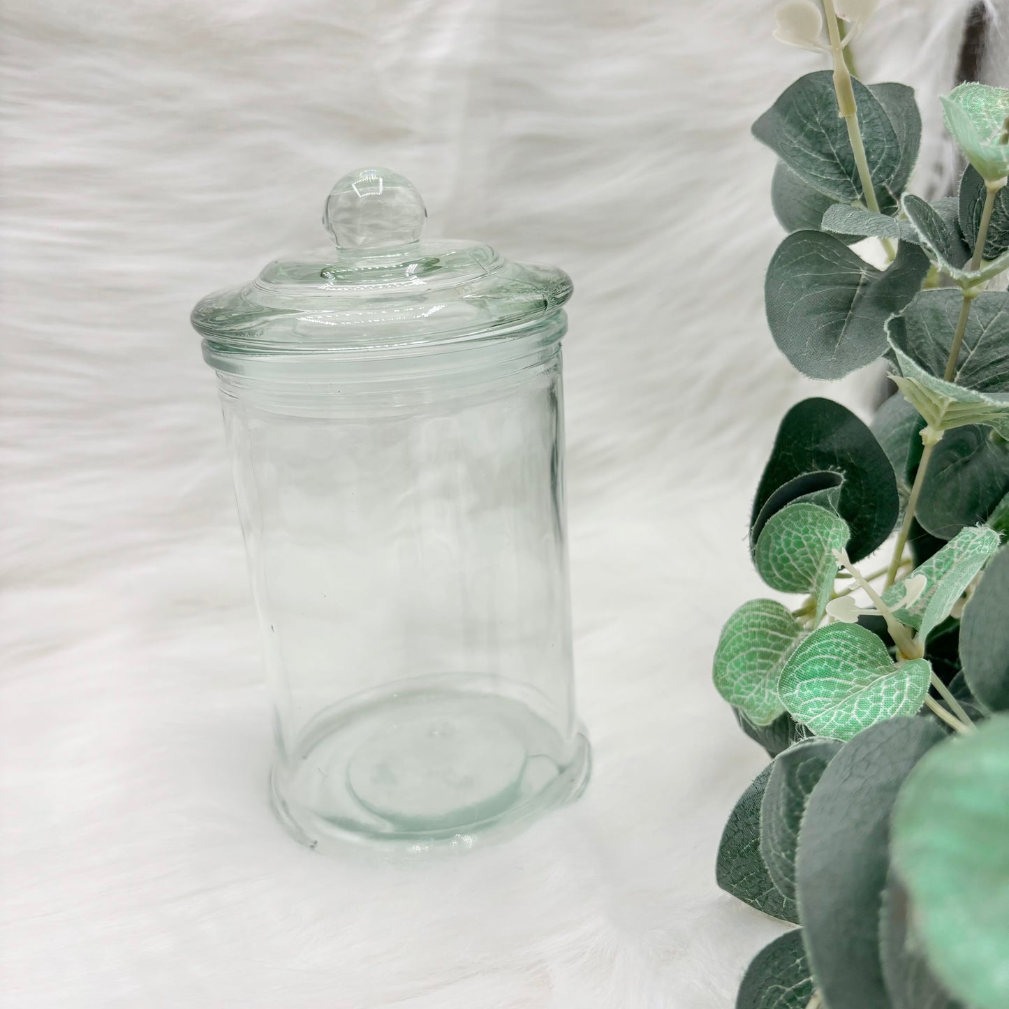 Plain Glass Jar with Lid - 650ml