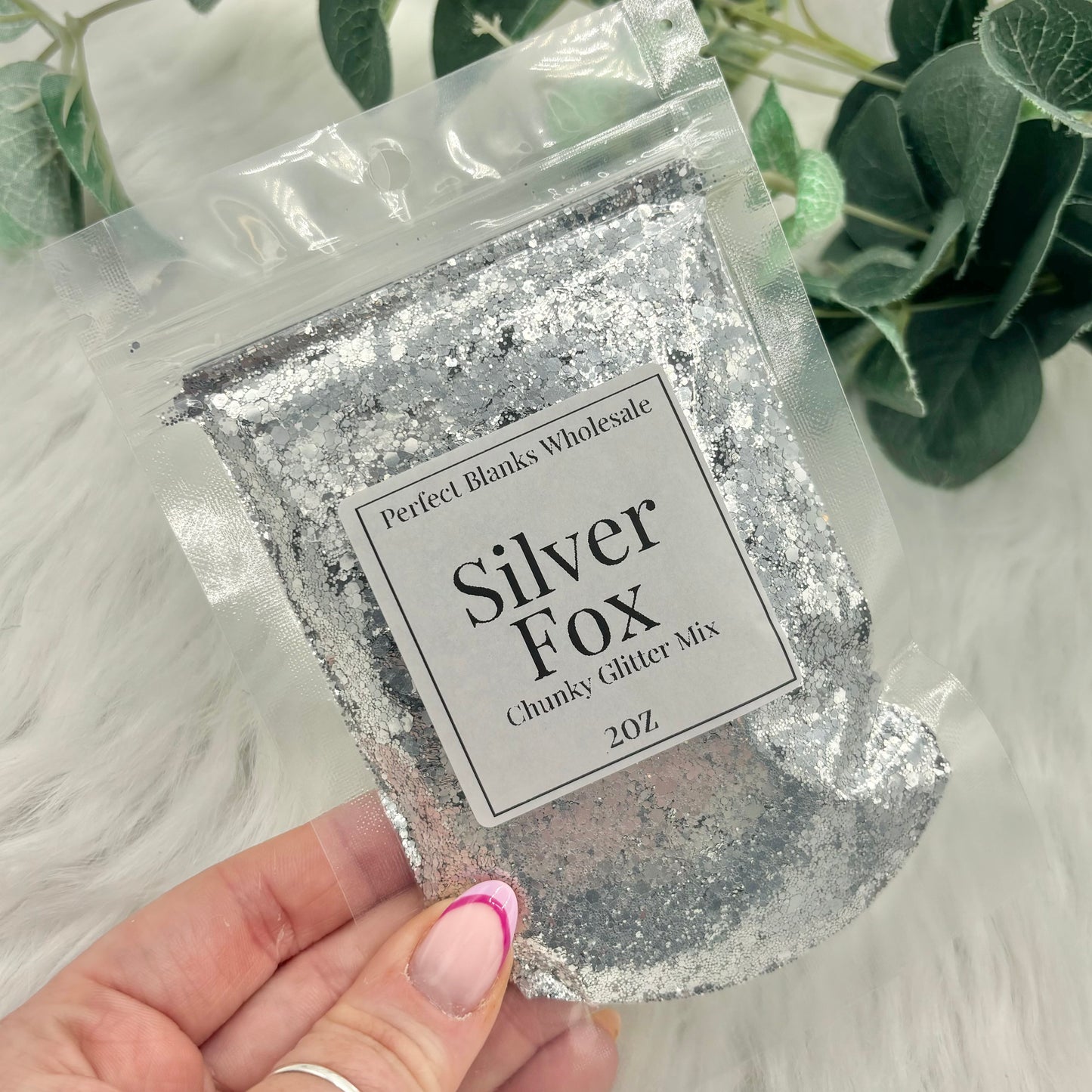 Silver Fox - Chunky Glitter