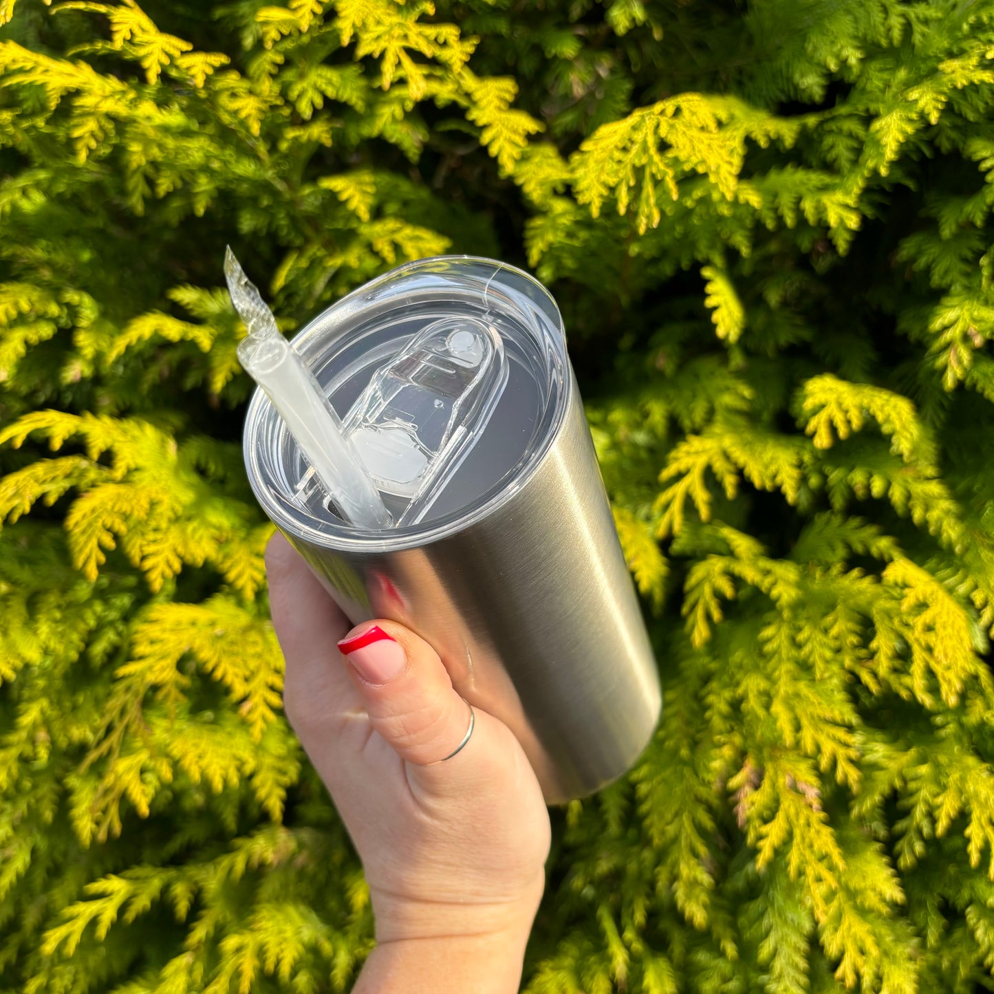 12oz Sublimation Straight Skinny Tumbler - Stainless Steel