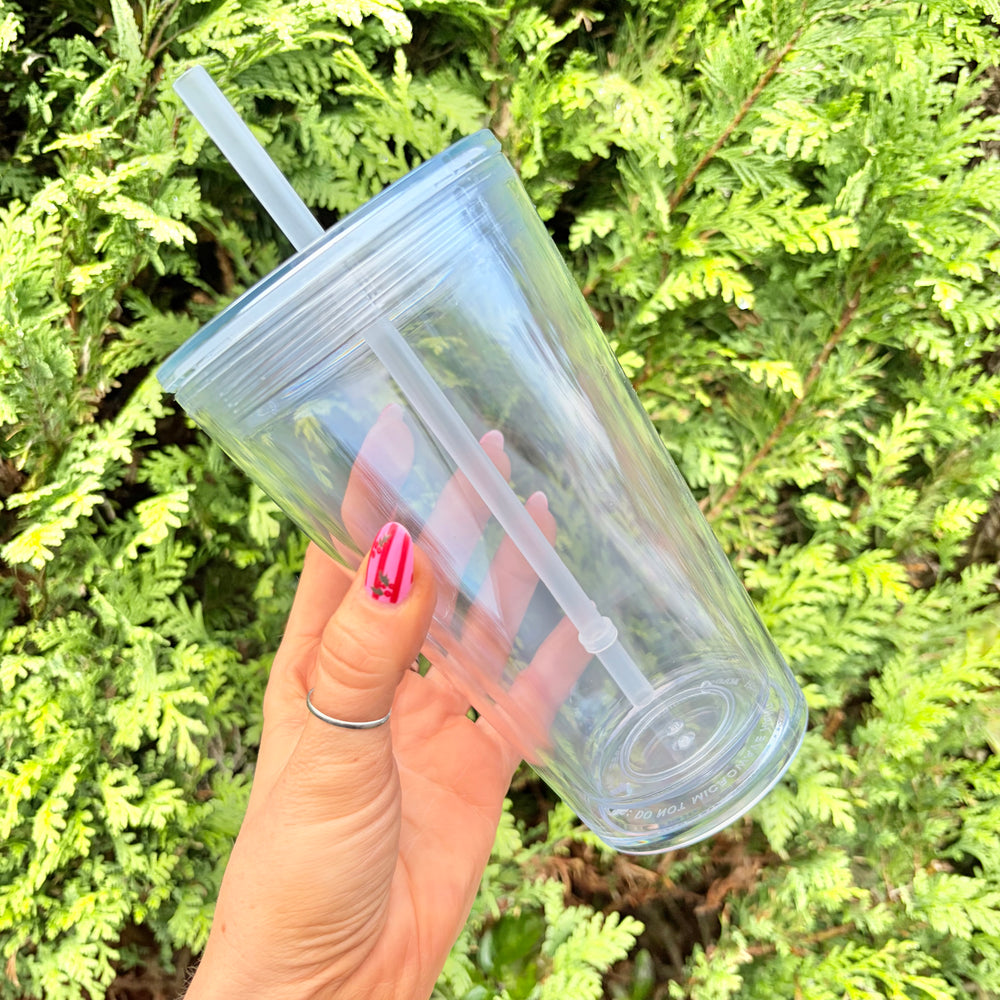 16oz Acrylic Double Walled Snowglobe - Suitable For Snowglobes