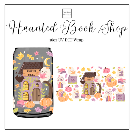 Haunted Book Shop 16oz UVDTF