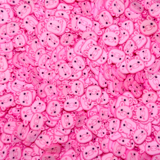 Pink Pigs - Polymer Clay Slices 1oz