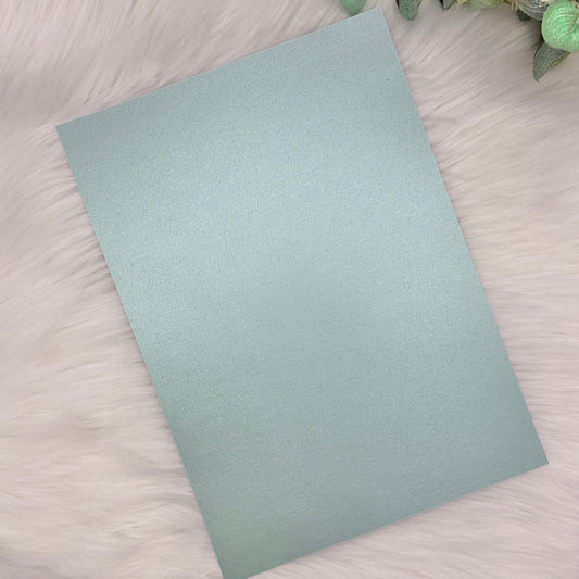 Mint Green A4 Pearl Finish Cardstock | 300GSM