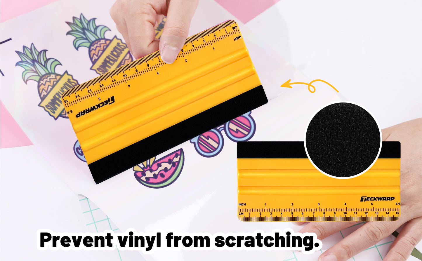 TeckWrap Yellow Squeegee