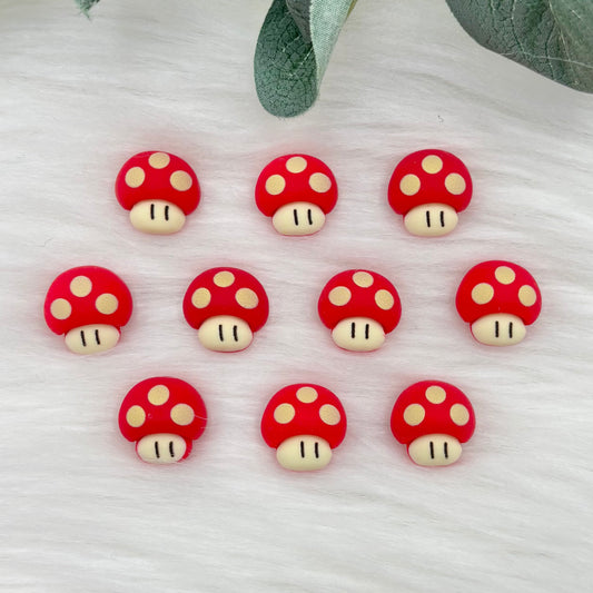 1up Mushrooms - 10 Pack of Cabochons