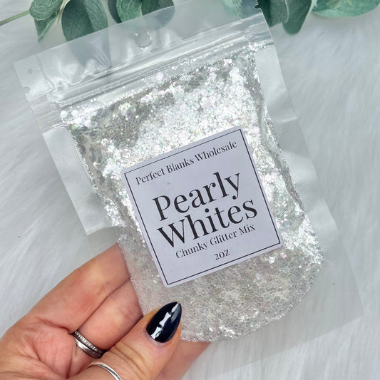 Pearly Whites - Chunky Glitter Mix