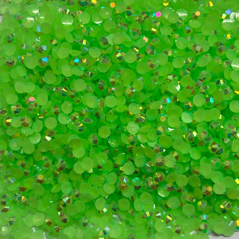 Apple Green AB Jelly Rhinestones - 5mm