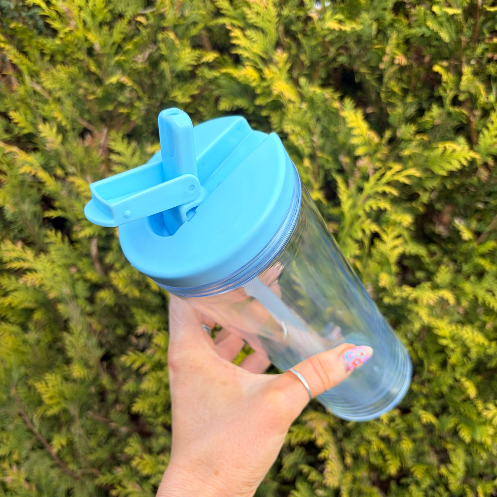 Flip Lid 20oz Double Walled Pre Drilled Tumbler