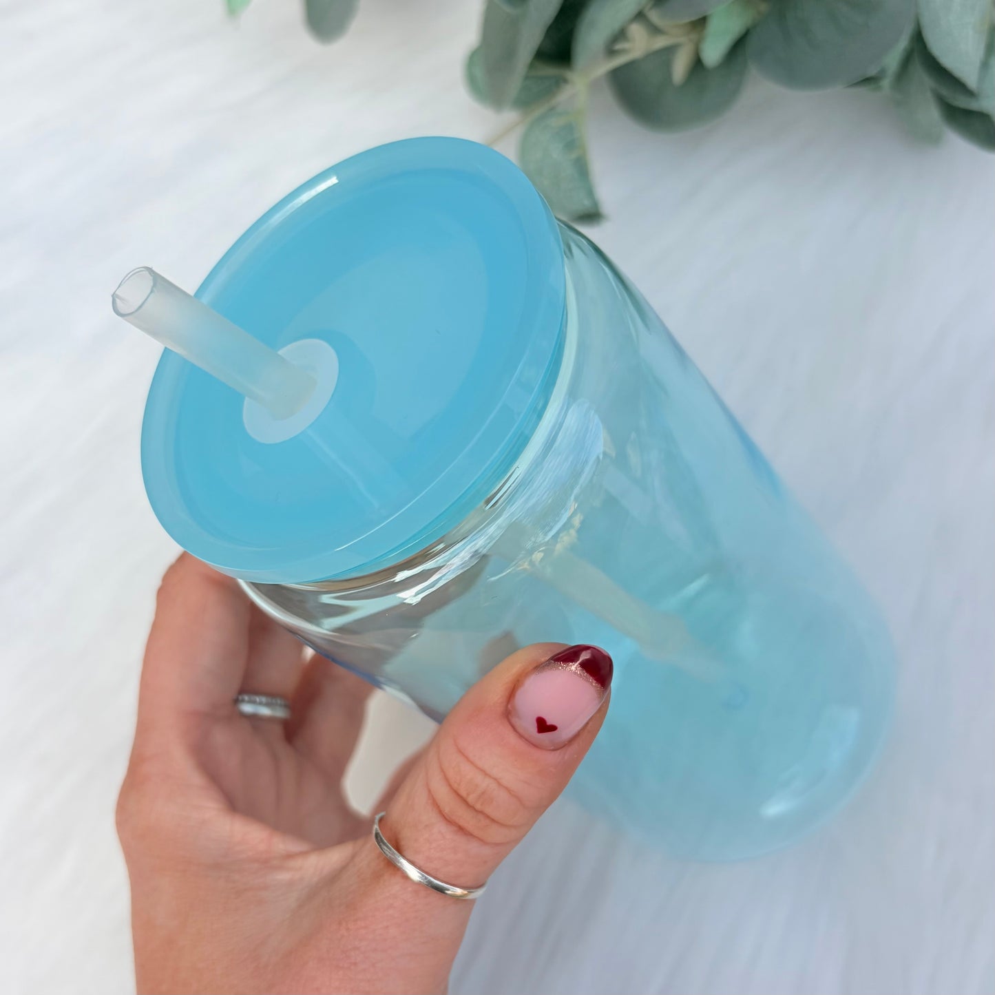 16oz Plastic Libbey Can - Blue