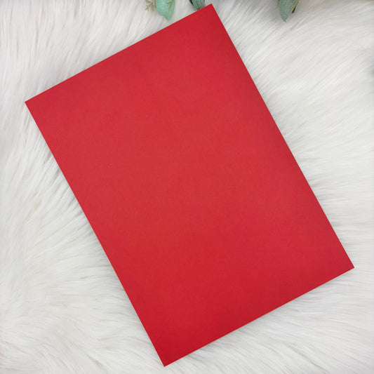 Christmas Red A4 Plain Coloured Cardstock | 240GSM