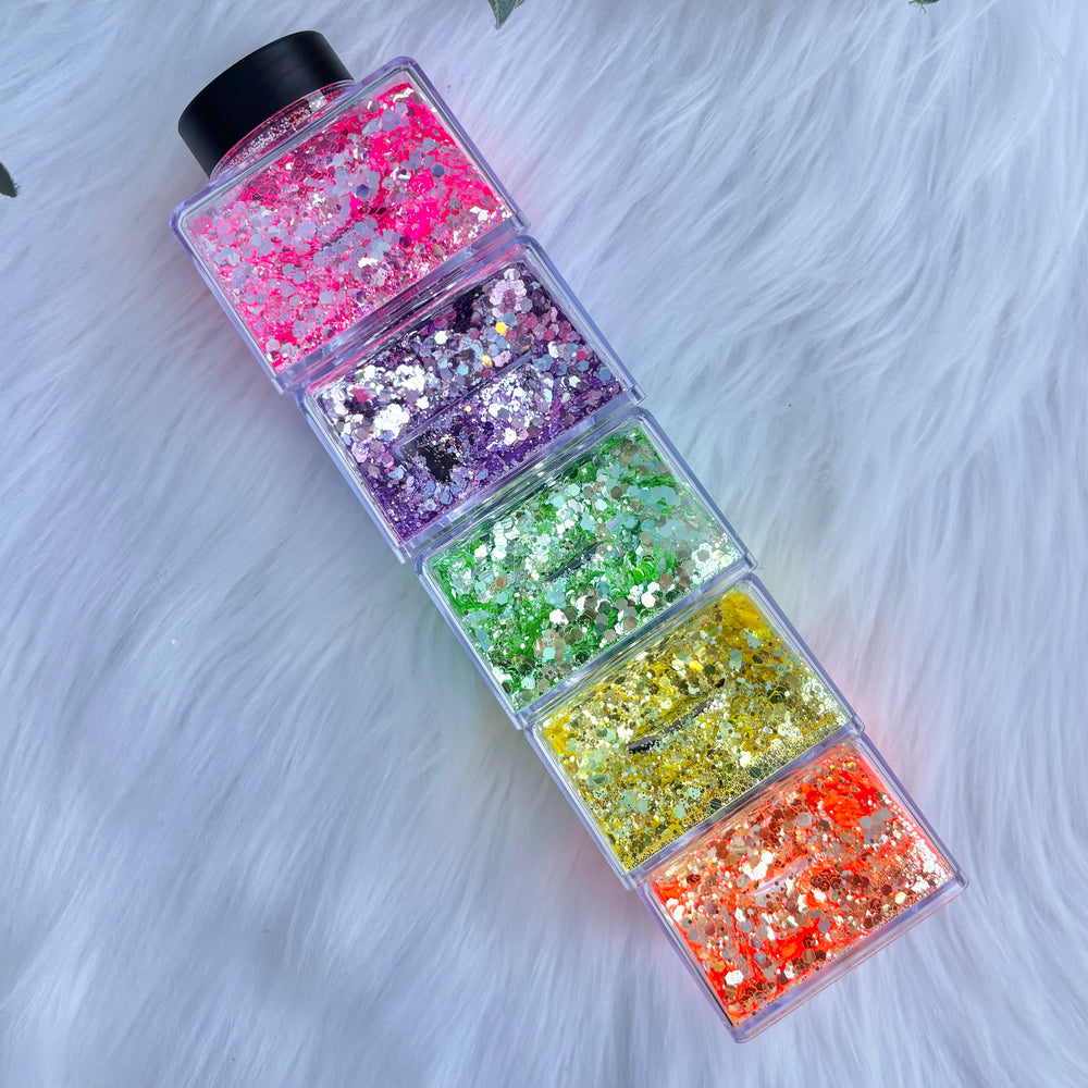 2oz Glitter Shaker Stacker Jar