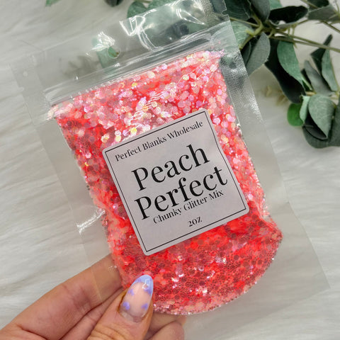 Peach Perfect - Chunky Glitter