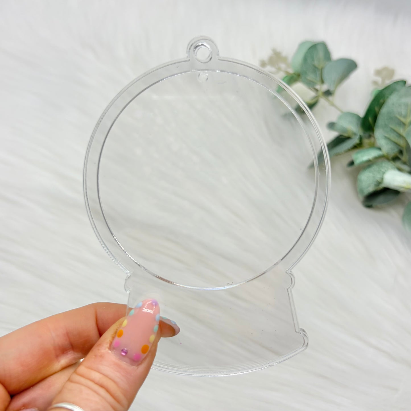 Snowglobe Acrylic Snowglobe Christmas Decoration - Clear