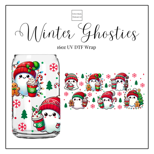 Winter Ghosties 16oz UVDTF